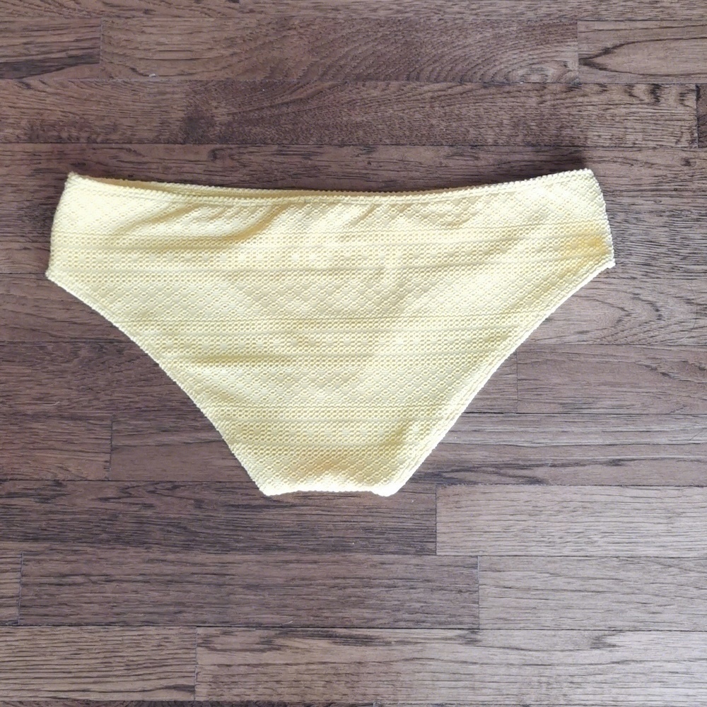 AERIE Bikini Bottom Hipster Yellow Lace Large New